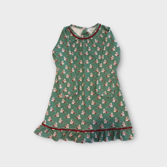 Lila and Hayes Girls Christmas Elf Pajama Size 5 Holiday Outfit prima cotton - Picture 1 of 4